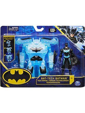 DC Comics Batman Bat-Tech Armor Action Figure 4" W/ Transforming Mecha 1st Edit